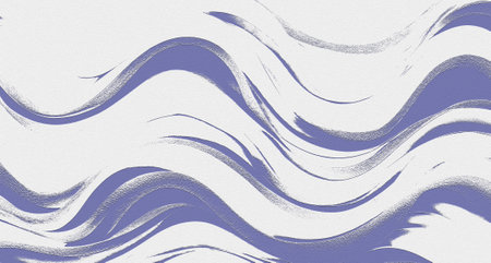 abstract illustration of purple grungy flowing waves with copy space.. AI Generatedの写真素材