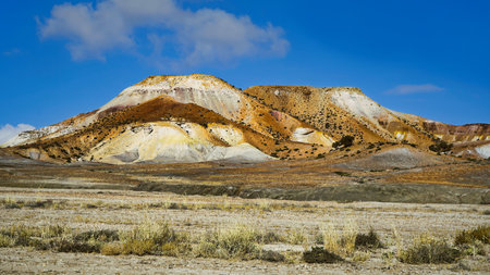 Arckaringa, Painted Desert in South Australia an area of spectacular colourful hills, and geological...