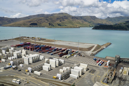 South Island's main international gateway, handling massive container volumes, exports