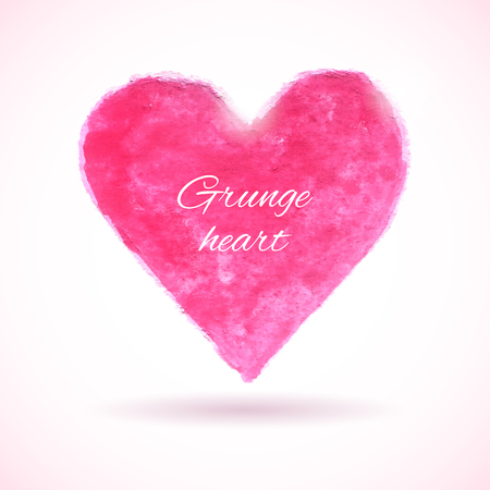 Bright watercolor heartのイラスト素材