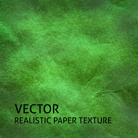 Green craft paper vector background. Grunge paper texture.のイラスト素材