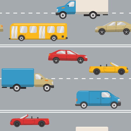 Urban transport seamless patternのイラスト素材