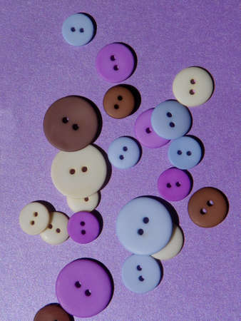 buttons on purple backgroundの写真素材
