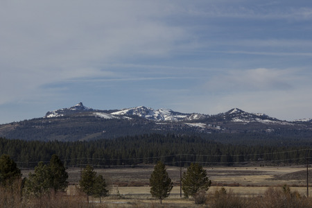Mountains in the distanceの写真素材