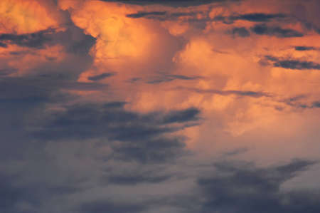Clouds in the sky photographed