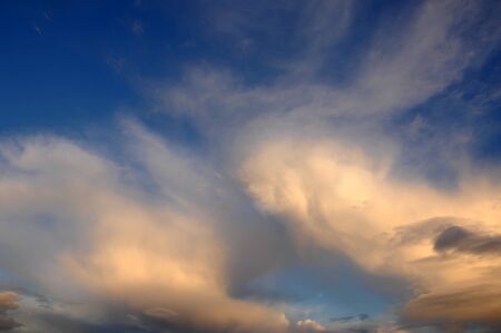 Clouds in the sky photographed