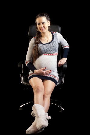 He and she's pregnant の写真素材