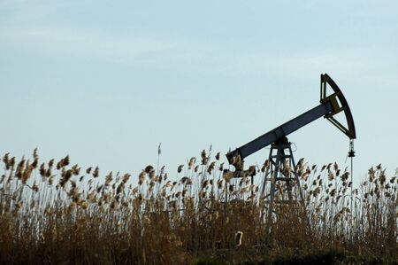 Oil rocking spring. Tatarstan, Russia