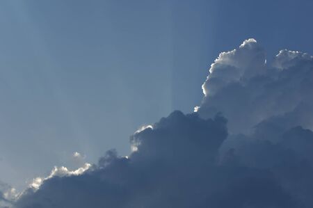 Clouds in the sky photographed