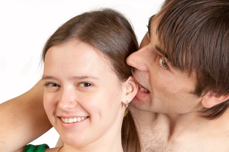 family photographed in the studioの写真素材