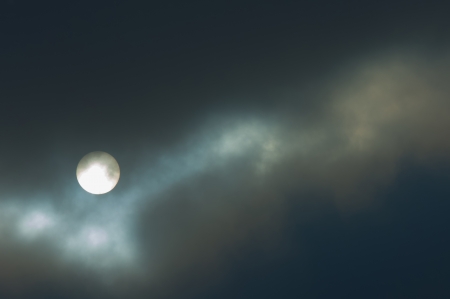 Clouds in the sky photographed