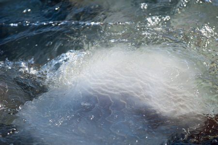 River ice. river in winter. winter creek. の写真素材