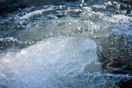 River ice. river in winter. winter creek. 