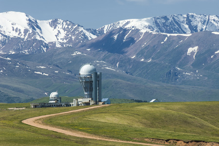 Mountain Observatory. Assy plateau. Kazakhstanの写真素材