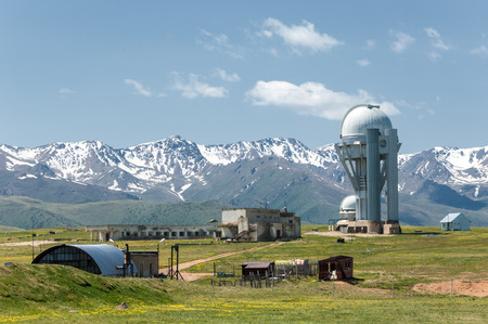 Mountain Observatory. Assy plateau. Kazakhstanの写真素材
