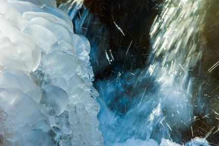 Ice on the river in the Spring.  southern Kazakhstan. 
