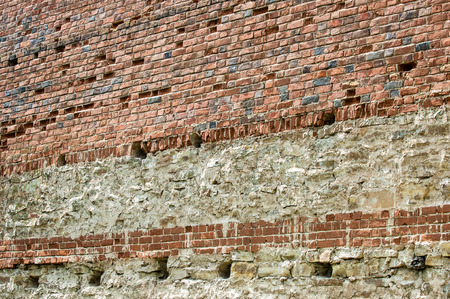 texture of bricks. Texture of old brick buildingの写真素材