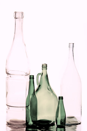 bottles texture. Bottles photographed in the studioの写真素材