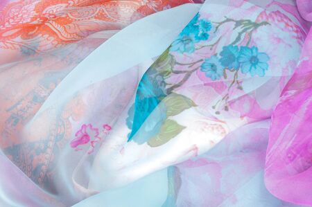 tissue, textile, fabric, material, texture. Fabric photographed in the studio