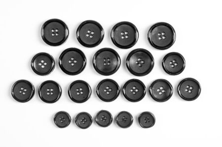 buttons photographed in studioの写真素材