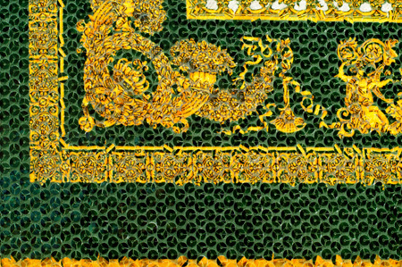 Fabric with a pattern of India photo studioの写真素材