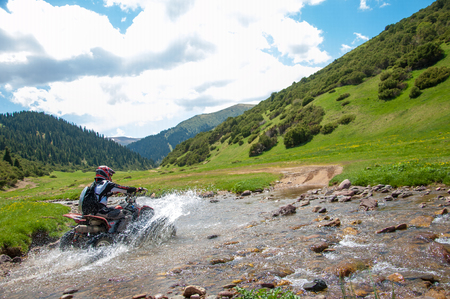mountain, mount, hill. Kazakhstan. Tien Shan. Assy plateauのeditorial素材