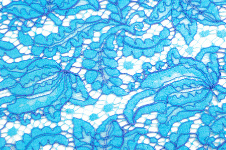 Lace on the fabric. tissue, textile, cloth, fabric, material, texture. of or relating to fabric or weaving.の写真素材