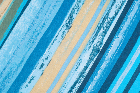 Texture. Fabric blue yellow stripes. Photos made in the studioの写真素材