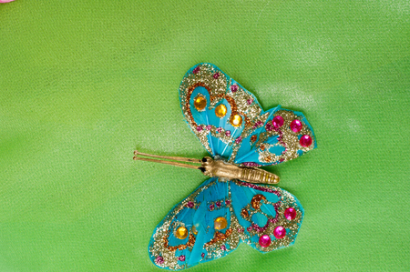 Texture fabric green yellow red. Ball Gown. Photography Studioの写真素材