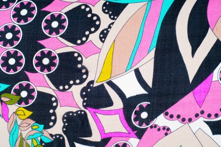 Fabric silk natural texture. a fine, strong, soft, lustrous fiber produced by silkworms in making cocoons and collected to make thread and fabric.の写真素材