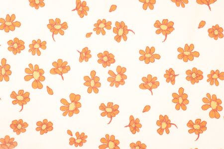 Fabric texture of yellow flowers.  Photography Studio
