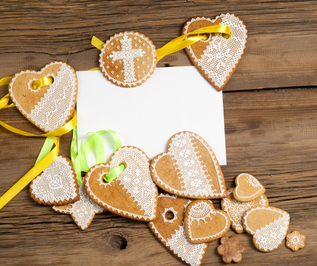 Easter cookies. cooky, cookie, fortune cookies, butter cookiesの写真素材