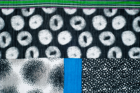 Fabric silk texture with geometric shapes. Photography Studio