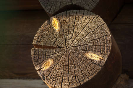 The texture of old wood (board).  old wood background. old, grunge wood panels used as backgroundの写真素材