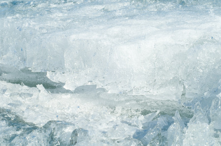 texture.  ice. Frozen ice on the river.