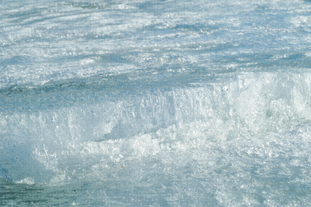texture.  ice. Frozen ice on the river.