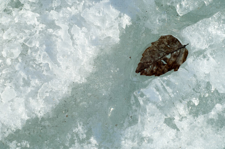 texture.  ice. Frozen ice on the river.の写真素材