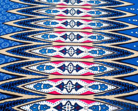 Fabric silk texture of dark blue, Navy.の写真素材