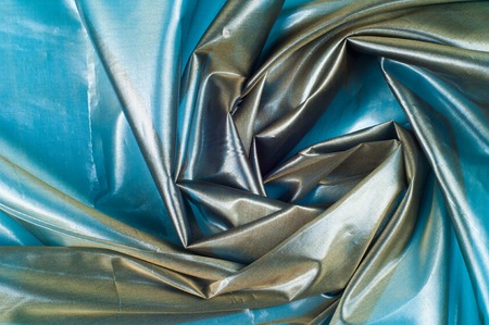 Silk fabric texture. Blue Steel. Very thin, transparentの写真素材