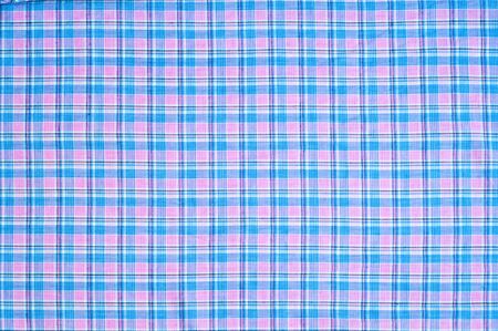 Texture of cotton cloth white with blue circlesの写真素材