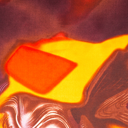 Silk fabric texture, background, red yellow gray black and white drawing. abstract drawingの写真素材