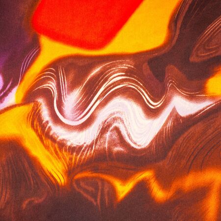 Silk fabric texture, background, red yellow gray black and white drawing. abstract drawing