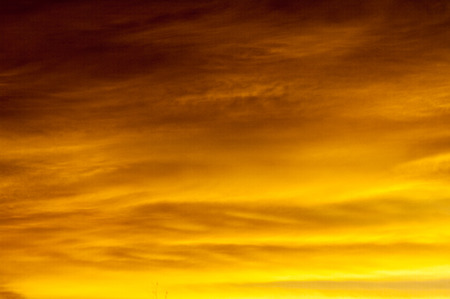 Summer steppe. sunset, sunrise. Fiery Sky a good saverの写真素材