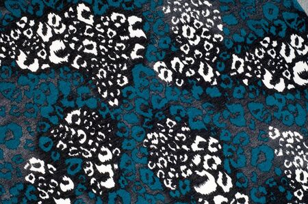 The texture of wool fabric, dark blue
