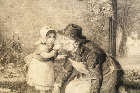 engraving, etching, print, plate. Engraving is the practice of incising a design onto a hard, usually flat surface, by cutting grooves into it.の写真素材