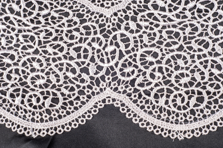 texture, background, beige lace on a black background