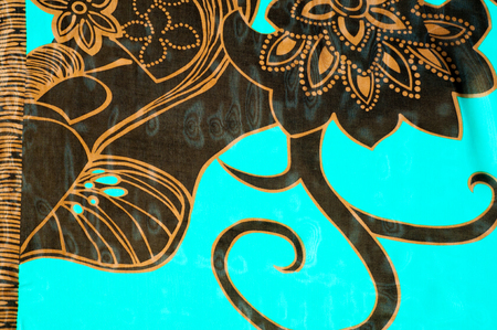 Texture, background, brown silk plants on the azure backgroundの写真素材