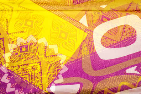 Fabric silk texture. abstract painting. bstract wave pattern on silk batik. a fine, strong, soft,...
