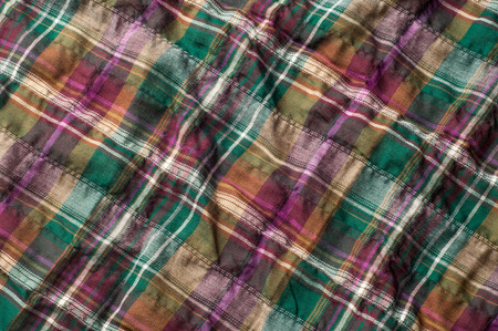 The fabric in the Scottish style. Warm plaid
