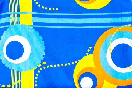 Texture, background. textiles. cotton cloth. colorful geometric patterns. abstraction